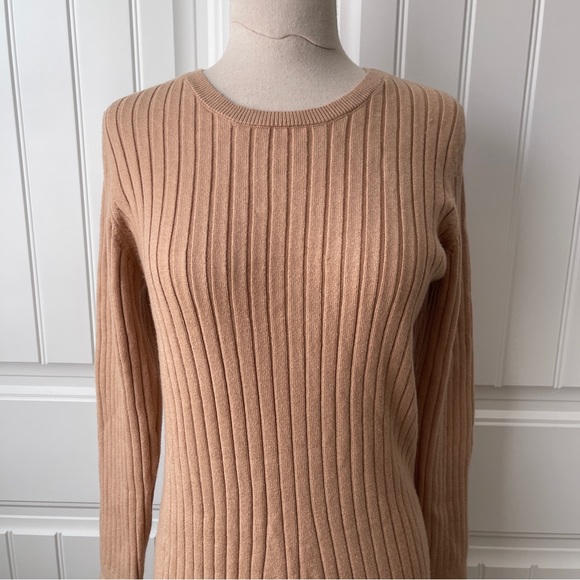 WAYF BFF Dede x Emily Hollie Long Sleeve Sweater Dress Camel - Picture 3 of 9